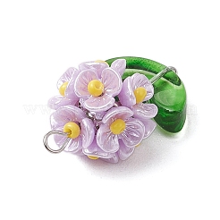 Blumenanhänger aus Glasperlen&nbsp;X1-PALLOY-MZ00521-04