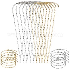 Комплекты украшений из цепочек-скрепок из нержавеющей стали 304 и браслетов&nbsp;SJEW-SC0001-07