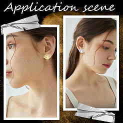 18 пара 2 цветов 304 нержавеющая сталь серьги-гвоздики с глазом фурнитура&nbsp;STAS-CN0001-34