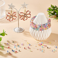 2 пакетик по 200 шт. прозрачных стеклянных бусин&nbsp;GLAA-TA0003-44D