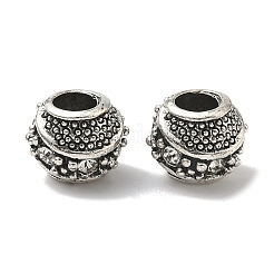 Баррель античный посеребренные сплав горный хрусталь металлические бусины европейских&nbsp;ALRI-Q228-02I