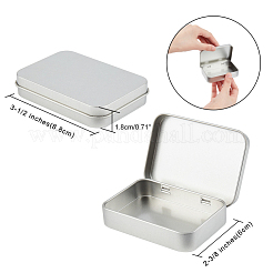 Boîte en fer blanc à clapet jointe&nbsp;CON-WH0069-52