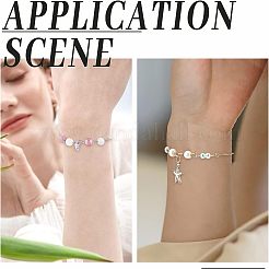 12шт 3 цвета латунная цепочка-слайдер для изготовления браслета&nbsp;KK-NB0001-79