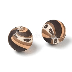 Perles en silicone imprimées sur le thème du café&nbsp;SL-CBACE28-02B