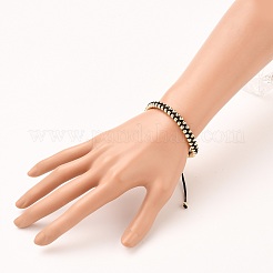 Bracciali di perline intrecciati con fili di nylon regolabili&nbsp;BJEW-JB05589