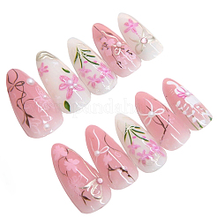1 jeu de faux ongles à coller en plastique couvrant toute la surface&nbsp;MRMJ-CP0001-68
