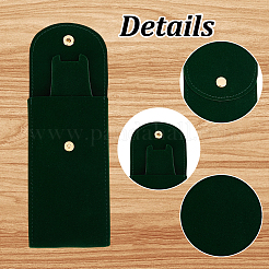 6 шт. 6-х цветные плюшевые тканевые мешочки для хранения часов с кнопкой TP-DR0001-04