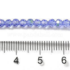 Placcare trasparente perle di vetro fili&nbsp;LS-EGLA-A035-T3mm-L14