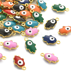 Кулоны с эмалью из латуни&nbsp;ENAM-CJ0003-92