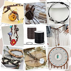 2 рулон 2 цвета вощеных хлопковых шнуров&nbsp;YC-PH0001-52A