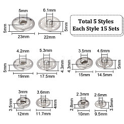 75 комплект из 5 кнопок из нержавеющей стали 202 BUTT-UN0001-20