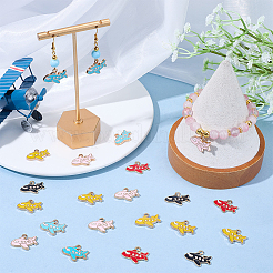 40pcs 5 pendentifs en alliage de couleurs&nbsp;ENAM-SC0008-19