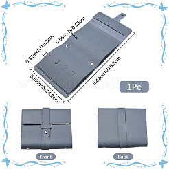 Вырезанная полая 1 шт. искусственная кожа pu сумки для хранения сережек&nbsp;EDIS-CL0001-01C