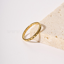 Anillo minimalista de acero inoxidable 304 para mujer&nbsp;EM2206-2