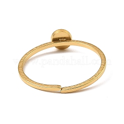 Anelli polsini aperti regolabili in acciaio inossidabile 304&nbsp;RJEW-Q806-01G-06