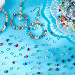 5 нить гальваника стеклянные бусины нити&nbsp;EGLA-LT0001-03C