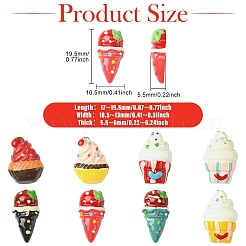 Кабошоны из непрозрачной смолы&nbsp;RESI-CJ0004-88