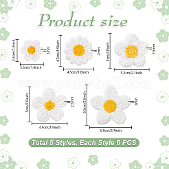 30 шт. 5 стиля аксессуаров для украшения&nbsp;PATC-PH0001-37