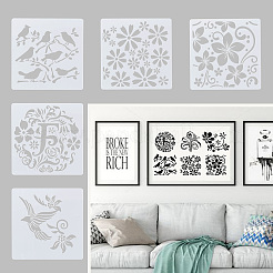 24 foglio 24 stili stencil da disegno in plastica&nbsp;DIY-CW0001-13