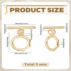 5шт латунные застежки&nbsp;KK-LP0004-27