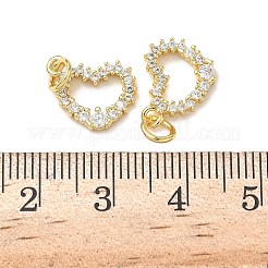 Латунные микро проложить кубического циркония подвески&nbsp;KK-I379-15G-03