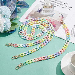 2 Stück 2 Stile undurchsichtige Taschengurte aus Acryl im Jelly-Stil&nbsp;DIY-WR0002-49