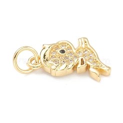 Ciondoli in ottone zirconi chiari micro pavé&nbsp;ZIRC-B010-35G