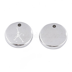 Anlaufgeschützte Charms aus chirurgischem Edelstahl 316&nbsp;STAS-S116-418I-P