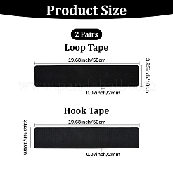 Нейлоновая и полиэстеровая клейкая лента-липучка для автомобильного номерного знака&nbsp;AJEW-WH20018-198A