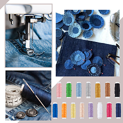 15 Stück 15 Farben Polyester-Stickgarn&nbsp;DIY-OC0013-80