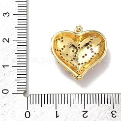 Pendentifs avec zircon cubiques à micro-pavés en laiton&nbsp;KK-D235-07G-02