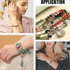 120 шт. 2-х цветные тибетские серебряные бусины&nbsp;TIBEB-FG0001-03