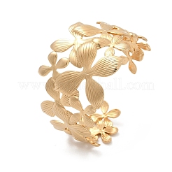 Браслеты-манжеты из нержавеющей стали 304 для женщин&nbsp;BJEW-U045-01G