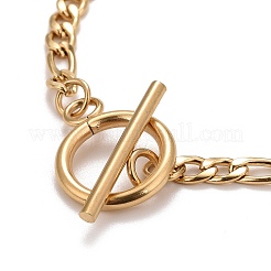 Ионное покрытие (ip) 304 нержавеющая сталь цепи ожерелья&nbsp;X-NJEW-A002-06G