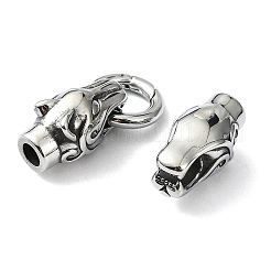 Anneaux de porte à ressort en acier inoxydable 304 de style tibétain&nbsp;FIND-Z046-04AS-04