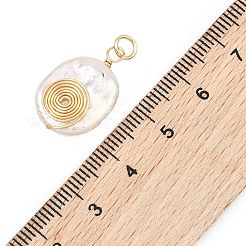 Anhänger aus spiralförmig mit Kupferdraht umwickelten&nbsp;PALLOY-JF05276-03