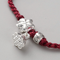 Braccialetti con ciondoli in lega di loto&nbsp;BJEW-WH0022-49