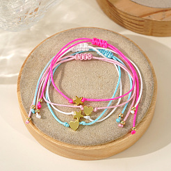 4 шт. модный плетеный нейлоновый браслет&nbsp;QL9217