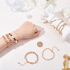 2 ensemble de 2 bracelets et joncs en alliage pour femmes&nbsp;BJEW-SP0001-34B