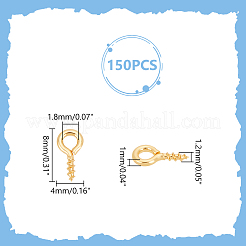 150 шт. латунный винт с ушком для штифта&nbsp;KK-UN0002-46