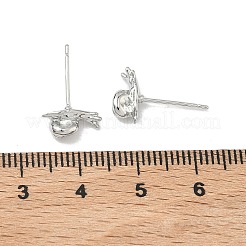 Латунные серьги-гвоздики для женщин&nbsp;EJEW-F403-05P