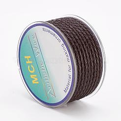 Cordón de cuero trenzado ecológico&nbsp;OCOR-L035-3mm-E15