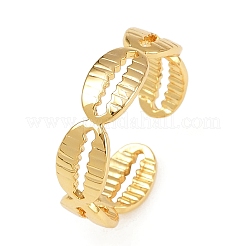 Латунные регулируемые манжеты для женщин&nbsp;RJEW-B132-02A-G