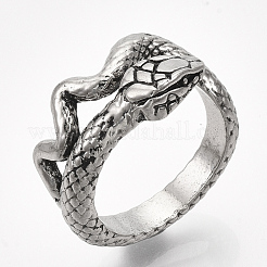 Anillos del dedo del manguito de la aleación&nbsp;RJEW-T008-30AS