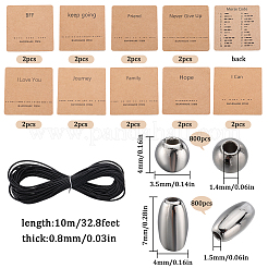 DIY Morsecode CCB Armband-Bastelset aus Plastikperlen&nbsp;DIY-SC0024-26