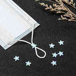 Звездный замок из пластикового шнура из ПВХ для крышки рта&nbsp;KY-D013-01B