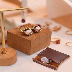 1 шт прямоугольные сумки для колец из искусственной кожи&nbsp;ABAG-LP0001-06