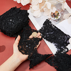Nastro in pizzo floreale in poliestere da 5 iarda&nbsp;OCOR-HS0001-19