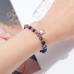 2 нити натуральных галактических бусин тигровый глаз нити&nbsp;G-OC0002-76