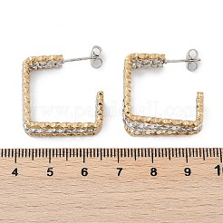 Серьги-гвоздики из нержавеющей стали 304&nbsp;EJEW-M070-21PG-04